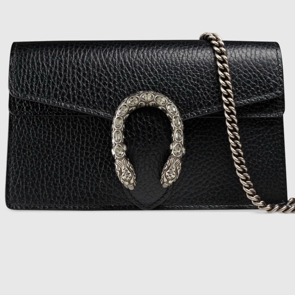 Gucci Black Mini Bag with Silver Chain - Picture 1 of 1